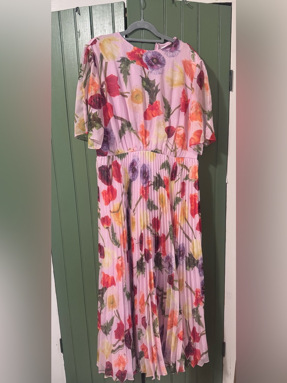 Gorgeous Jason Wu Pink Floral Pleated Maxi Dress